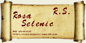 Rosa Selenić vizit kartica
